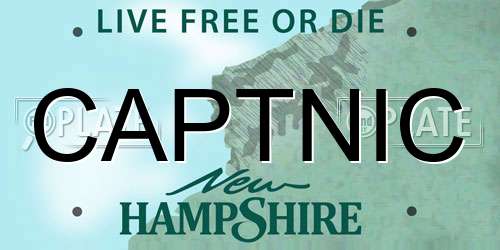 CAPTNIC New Hampshire License Plate