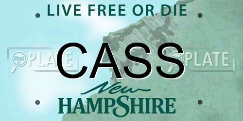 CASS New Hampshire License Plate