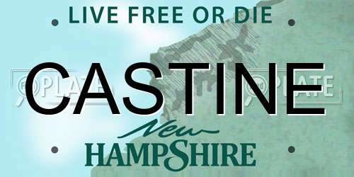 CASTINE New Hampshire License Plate