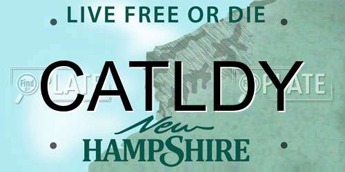 CATLDY New Hampshire License Plate