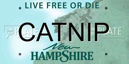 CATNIP New Hampshire License Plate