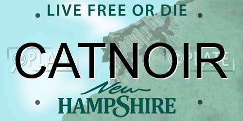 CATNOIR New Hampshire License Plate