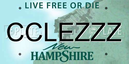 CCLEZZZ New Hampshire License Plate
