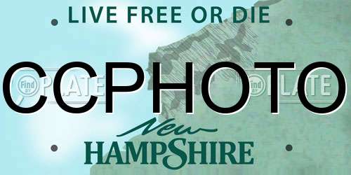 CCPHOTO New Hampshire License Plate