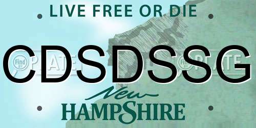 CDSDSSG New Hampshire License Plate