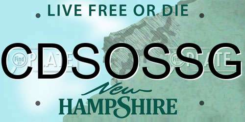 CDSOSSG New Hampshire License Plate