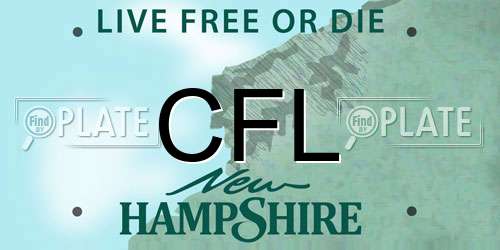 CFL New Hampshire License Plate
