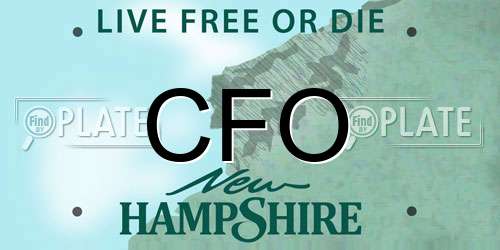 CFO New Hampshire License Plate