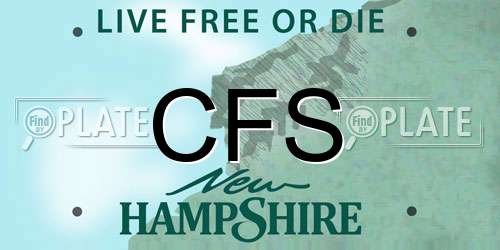 CFS New Hampshire License Plate