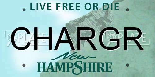 CHARGR New Hampshire License Plate
