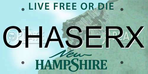 CHASERX New Hampshire License Plate