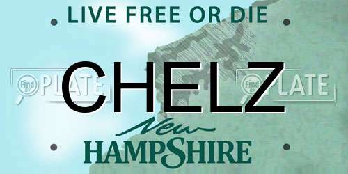 CHELZ New Hampshire License Plate