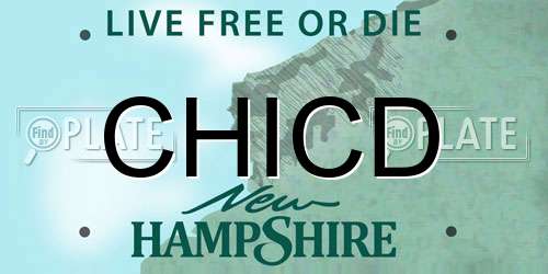 CHICD New Hampshire License Plate