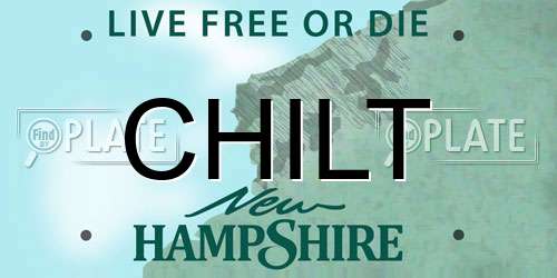 CHILT New Hampshire License Plate