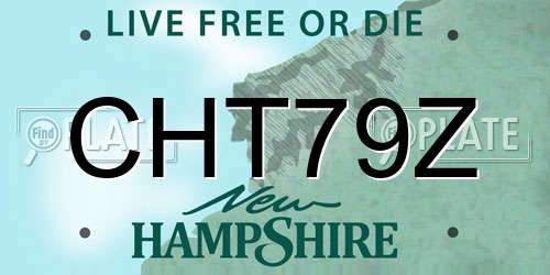CHT79Z New Hampshire License Plate
