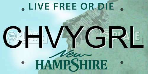 CHVYGRL New Hampshire License Plate