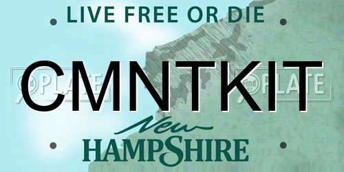 CMNTKIT New Hampshire License Plate