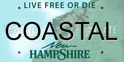 COASTAL New Hampshire License Plate
