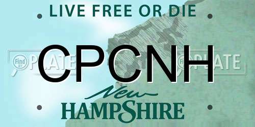CPCNH New Hampshire License Plate