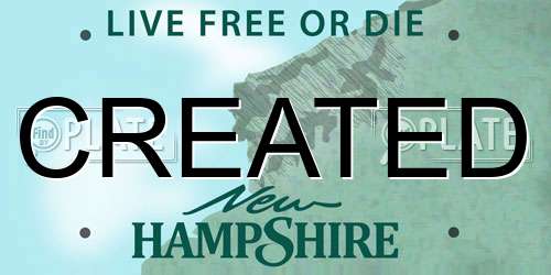CREATED New Hampshire License Plate