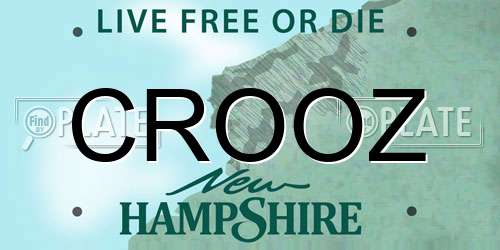 CROOZ New Hampshire License Plate