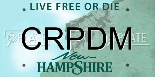 CRPDM New Hampshire License Plate