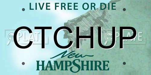 CTCHUP New Hampshire License Plate