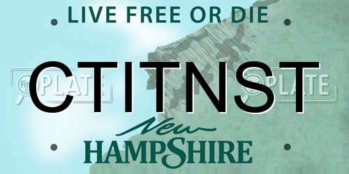 CTITNST New Hampshire License Plate