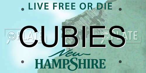CUBIES New Hampshire License Plate