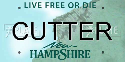 CUTTER New Hampshire License Plate