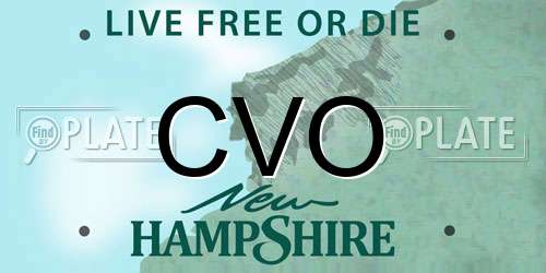 CVO New Hampshire License Plate