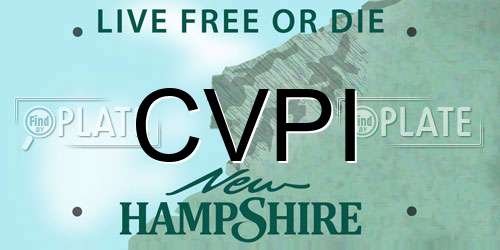 CVPI New Hampshire License Plate