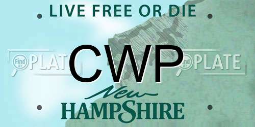 CWP New Hampshire License Plate