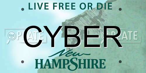 CYBER New Hampshire License Plate