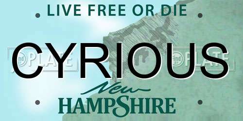 CYRIOUS New Hampshire License Plate