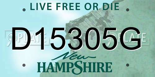 D15305G New Hampshire License Plate