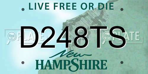 D248TS New Hampshire License Plate