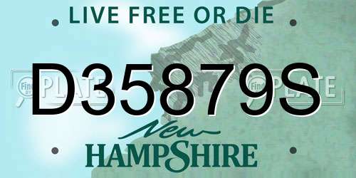D35879S New Hampshire License Plate