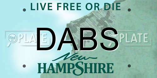 DABS New Hampshire License Plate