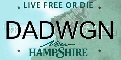 DADWGN New Hampshire License Plate