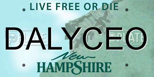 DALYCEO New Hampshire License Plate