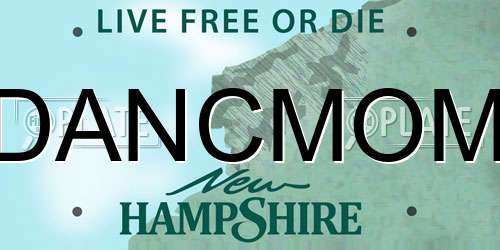 DANCMOM New Hampshire License Plate