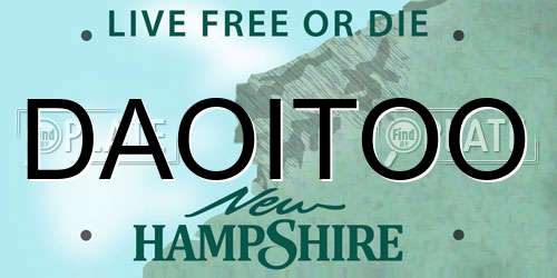 DAOITOO New Hampshire License Plate
