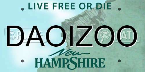DAOIZOO New Hampshire License Plate