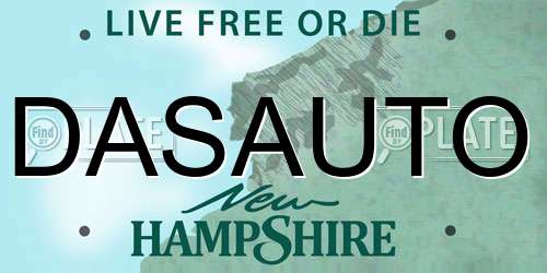 DASAUTO New Hampshire License Plate