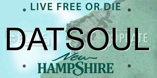DATSOUL New Hampshire License Plate