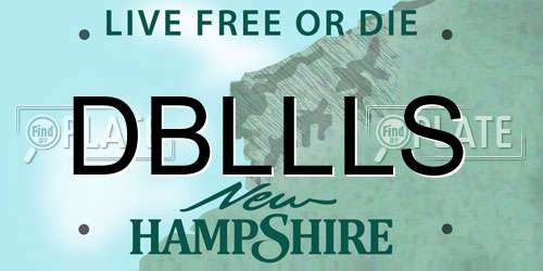 DBLLLS New Hampshire License Plate