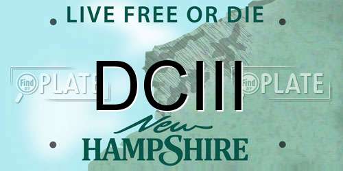 DCIII New Hampshire License Plate