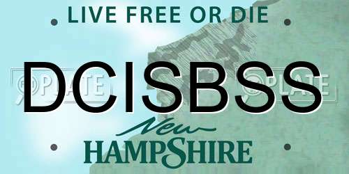DCISBSS New Hampshire License Plate