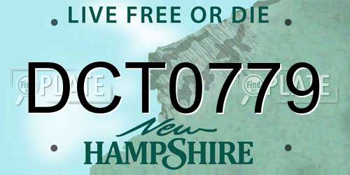 DCT0779 New Hampshire License Plate